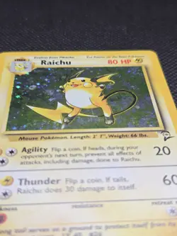 Raichu 16/130 Pokemon Base Set 2 Holo - LP - Image 2