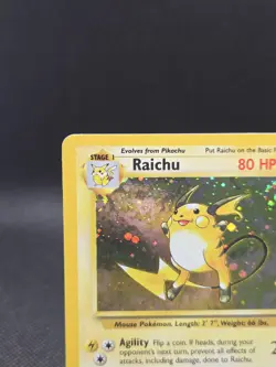 Raichu 16/130 Pokemon Base Set 2 Holo - LP - Image 3