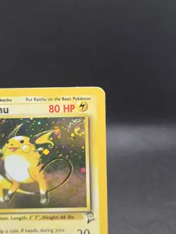 Raichu 16/130 Pokemon Base Set 2 Holo - LP - Image 4