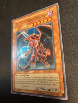 White-Horned Dragon GXNG-EN001 - Ultra Rare - LP - Limited - Image 3