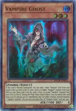 Yu-Gi-Oh Card - BACH-EN015 - VAMPIRE GHOST (ultra rare holo) - NM/M - Image 1