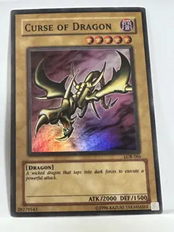 Yu-Gi-Oh! TCG Curse of Dragon LOB-066 Super Rare Unlimited Card - Image 1