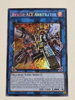 Rescue-ACE Arbitrator BPRO-EN051 Secret Rare 1st Edition Yugioh Burst Protocol - Image 1