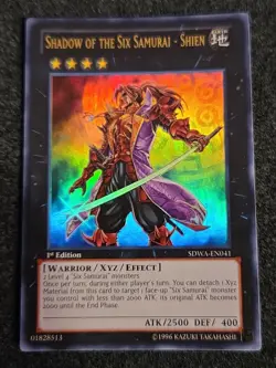 Yugioh Shadow of the Six Samurai - Shien SDWA-EN041 Ultra Rare 1st Ed NM - Image 1
