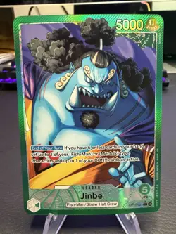 One Piece TCG Jinbe OP11-021 Alt Art Leader A Fist Of Divine Speed English - Image 1