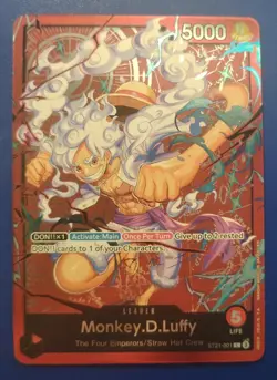 Monkey D Luffy ST21-001 Learn Together Promo Deck Leader ALTERNATE ART OPTCG - Image 1