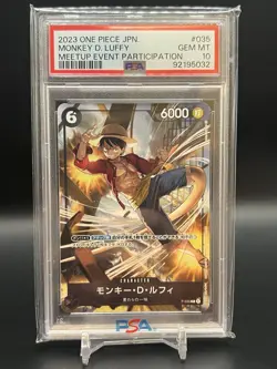 2023 One Piece Jpn. Monkey D. Luffy Meetup Participation P-035. “Not For Sale.” - Image 1