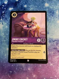 Disney Lorcana: Rise of the Floodborn - Jiminy Cricket #44/204 Common - NON Foil - Image 1