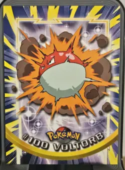 Voltorb Pokemon Topps 1999 TV Animation Edition #100 Vintage Card - Image 1