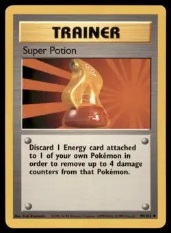 Super Potion Base Set #090/102 Pokemon Card NM - Image 1