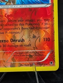 Pyroar 12/119 Reverse Holo - Phantom Forces Pokemon TCG Card NM - Image 5