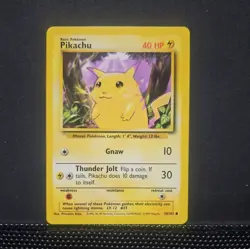 PIKACHU Base Set 58/102 Common Pokemon Card 1999- Wotc Unlimited Edition - NM - Image 1