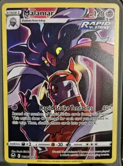 Malamar Ultra Holo Rare Full Art Pokemon Silver Tempest Trainer Gallery card - Image 1