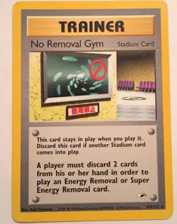 No Removal Gym 103/132 Gym Heroes Rare Trainer Pokemon Card Non-Holo - Image 1
