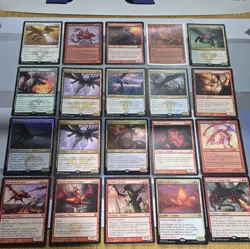 Lot of 20 Dragons RARE & MYTHIC MTG Magic the Gathering Cards Shivan, Foil, Gold - Image 1