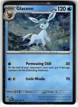 Glaceon - (Cosmos Holo) 025/131 NM Pokemon Card TCG - Image 1