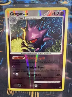 Pokemon Gengar Reverse Holo Card 18/100 LV 43 18/100 LV.43 2008 Stormfront NM - Image 1