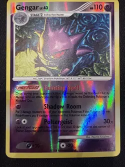 Pokemon Gengar Reverse Holo Card 18/100 LV 43 18/100 LV.43 2008 Stormfront NM - Image 2