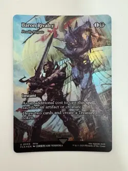 Baron Rivalry Foil Showcase Borderless MTG Magic the Gathering Card NM Mint FCA - Image 1