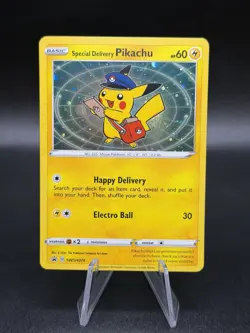 Special Delivery Pikachu SWSH074 SWSH: Sword & Shield Promo Cards Holo NM EB3 - Image 1