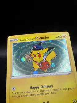 Special Delivery Pikachu SWSH074 SWSH: Sword & Shield Promo Cards Holo NM EB3 - Image 3
