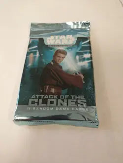 Star Wars Attack of the Clones Trading Card Pack New Sealed Anakin - Image 1