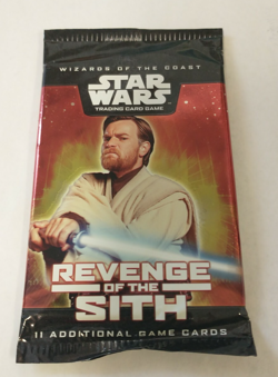 Star Wars "Revenge of the Sith" 11-Card Sealed Booster Pack WotC Obi Wan Kenobi - Image 1