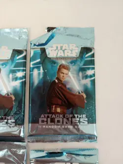 3 Packs Star Wars "Attack of the Clones" 11-Card Sealed Booster Pac New + 5pk - Image 3