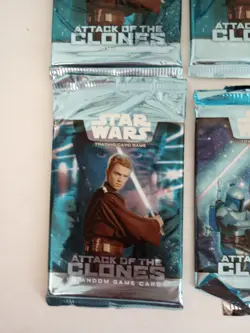 3 Packs Star Wars "Attack of the Clones" 11-Card Sealed Booster Pac New + 5pk - Image 4