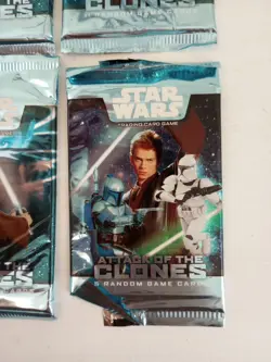 3 Packs Star Wars "Attack of the Clones" 11-Card Sealed Booster Pac New + 5pk - Image 5