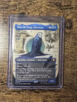 Wan Shi Tong, Librarian (Borderless) #320 (NM) TLA Magic MTG - Image 1