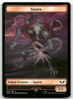 X4 Spawn / Astartes Warrior (012) Double-Sided Token MTG Warhammer NM X4 - Image 1