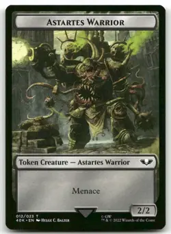 X4 Spawn / Astartes Warrior (012) Double-Sided Token MTG Warhammer NM X4 - Image 2