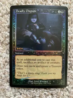 MTG Deadly Dispute FOIL (30th Anniversary Play Promo) - Image 1