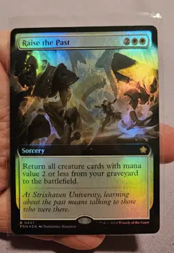 🔥 MTG - Raise the Past - (Extended FOIL) FDN Rare #447 M/NM 🔥 - Image 1