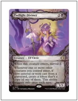 1x Twilight Diviner, Showcase Art, Lorwyn Eclipsed, Magic MTG NM - Image 1