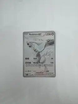 Pokemon TCG Reshiram EX #173/086 Holo Dragon 230 HP Basic EX Card **INK ERROR** - Image 1