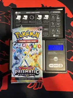 22.79g Heavy- Pokemon TCG S&V - Prismatic Evolution Booster Pack! Semi GOD U - Image 1