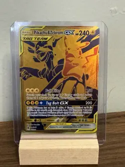 Pikachu & Zekrom GX Tag Team SM248 Promo Sun & Moon Pokemon 2021 - Image 1