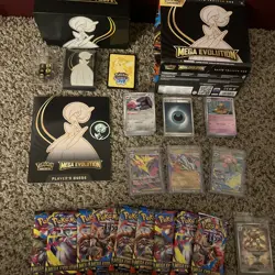 POKEMON TCG MEGA EVOLUTION GARDEVOIR ETB w/ PROMO ACCESSORIES & Hits & Bulk - Image 1