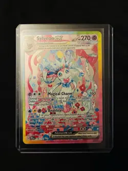 Sylveon Ex 156/131 Prismatic Evolutions Special Art AR Holo Pokemon TCG - Image 3