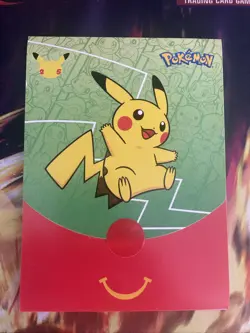 McDonalds X Pokemon 25th Anniversary 1x Sealed Booster Pack + Stickers - SEALED - Image 1