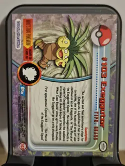 Exeggutor Pokemon Topps 1999 TV Animation Edition #103 Vintage Card - Image 2