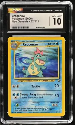 Pokemon 2000 Croconaw Neo Genesis 32/111 CGC 10 - Image 1