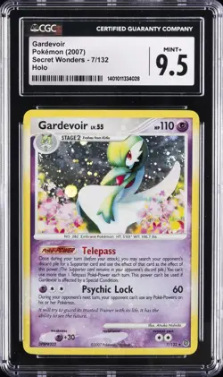 2007 POKEMON SECRET WONDERS SECRET WONDERS - HOLO #7/132 GARDEVOIR CGC 9.5 - Image 1