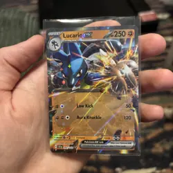 Pokemon TCG - Stellar Crown - Lucario ex 082/142 Double Rare Holofoil - Image 1