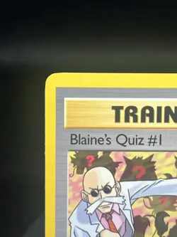 Pokemon TCG Blaine’s Quiz #1 97/132 Gym Heroes Regular Rare LP - Image 2