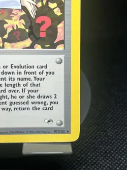 Pokemon TCG Blaine’s Quiz #1 97/132 Gym Heroes Regular Rare LP - Image 4