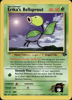 Erika's Bellsprout 38/132 Uncommon Gym Challenge Multi Item Discount LP - Image 1