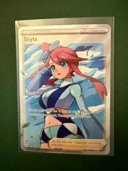 Pokemon TCG Skyla 72/72 Shining Fates Full Art Ultra Rare Trainer Mint - Image 1